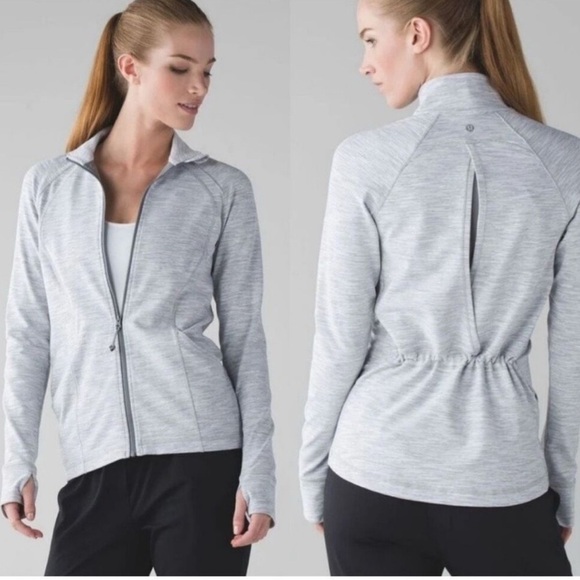 Lululemon Womens Sunshine Salutation Jacket, Size-6 Color-White - Picture 1 of 8
